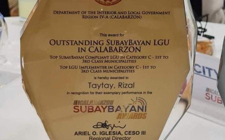 Taytay Rizal Shines Bright in CALABARZON: A Triple Victory at the 1st SubayBayani Awards