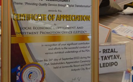 LGU Smile Taytay: Outstanding Stakeholder at PSA’s 10th Year Anniversary!