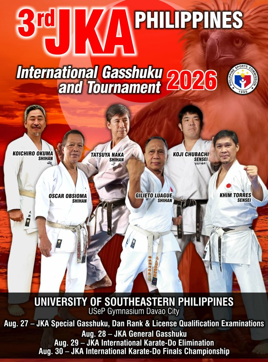 Davao Takes the Global Stage: 3rd JKA Philippines International Gasshuku & Tournament 2026 Positions City as Premier Sports Tourism Destination